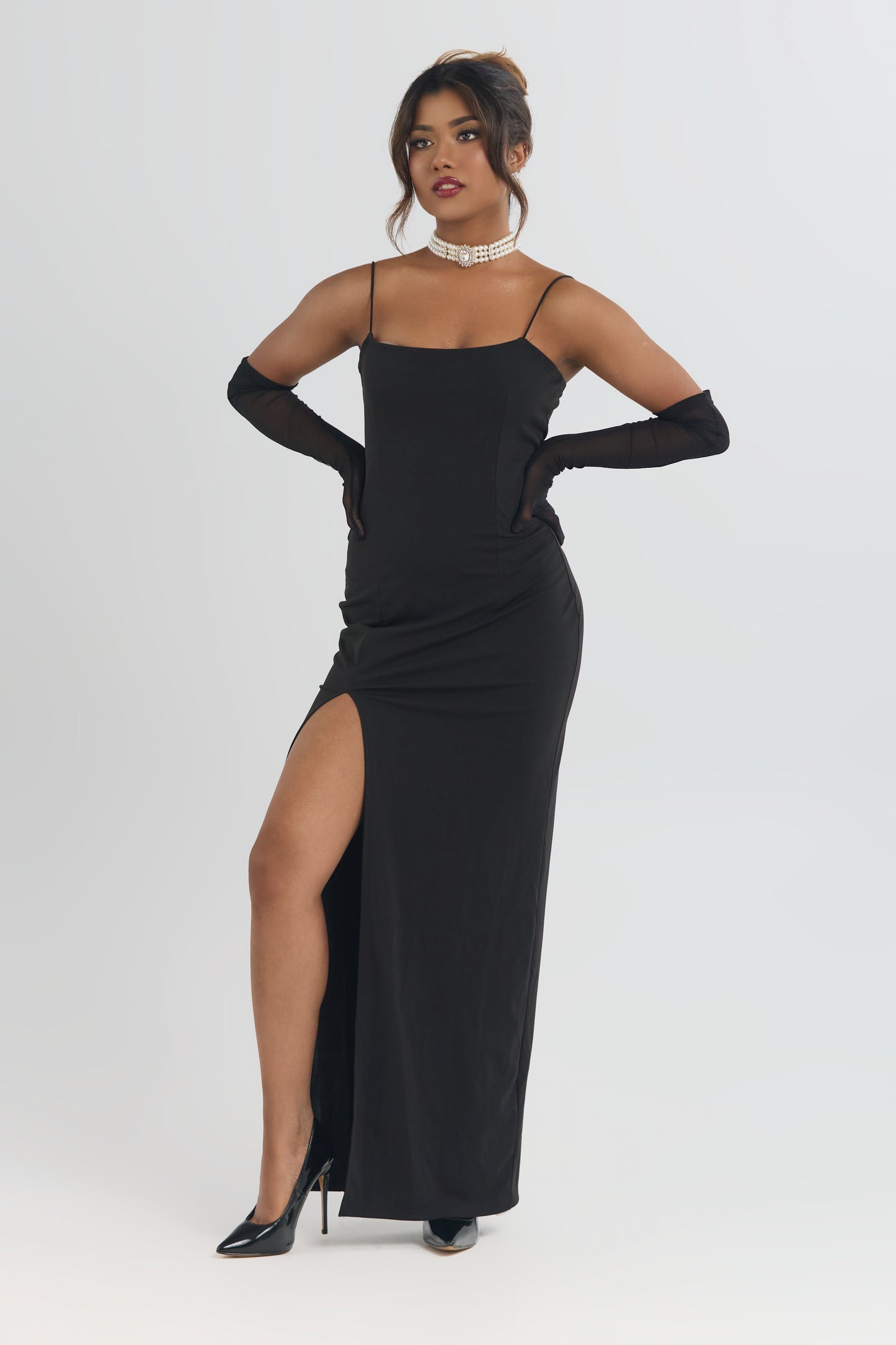 Maria High Slit Maxi Dress