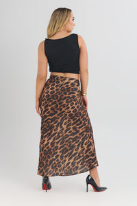 Alina Leopard Maxi Skirt